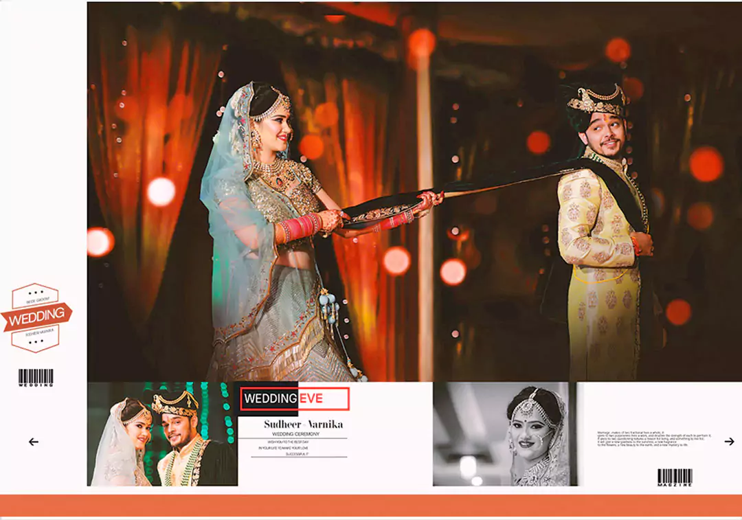 Bride Groom portrait DM photo album